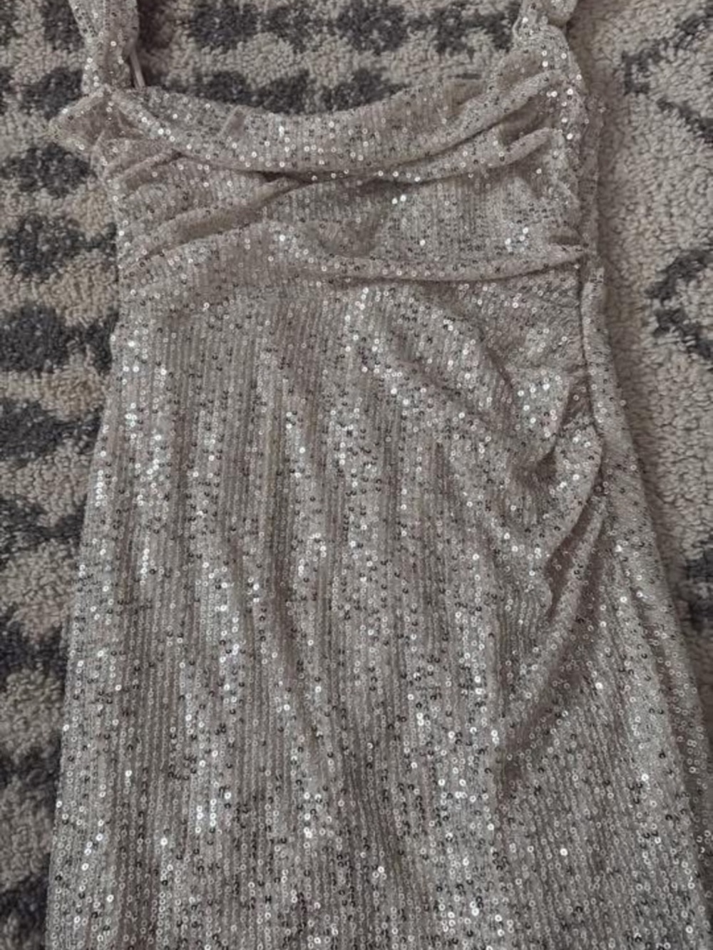 Lucy in the Sky Champagne Sequin Mini Dress